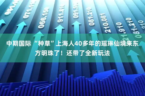 中期国际 “种草”上海人40多年的瑶琳仙境来东方明珠了！还带了全新玩法