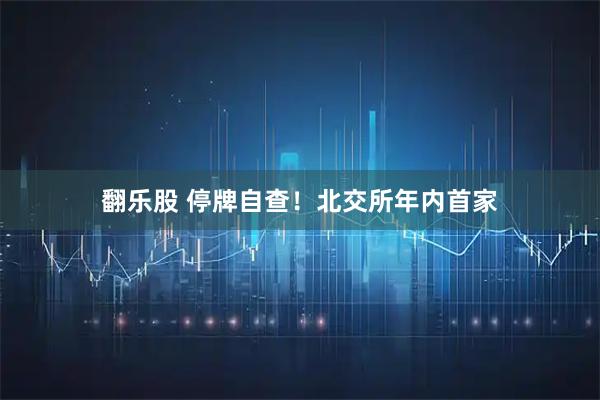 翻乐股 停牌自查！北交所年内首家